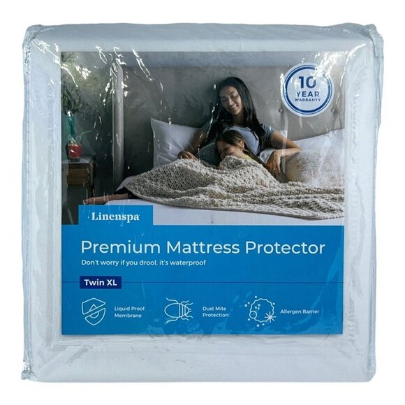 Linenspa Twin XL Mattress Protector Wateproof Allergen Barrier Hypoallergenic - Picture 1 of 5